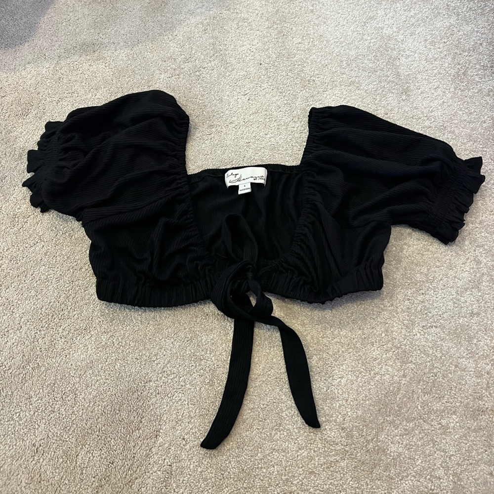 Black Crop Top